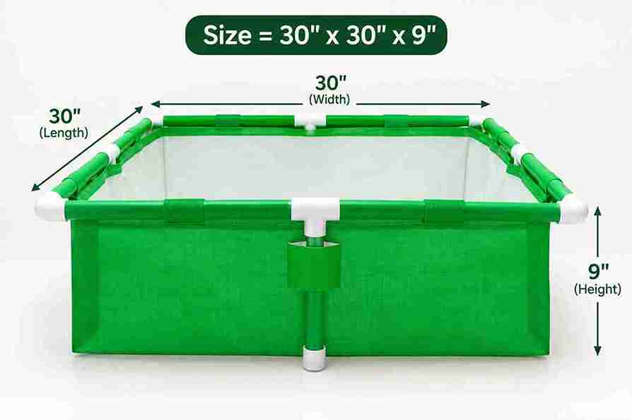 GBE 2004 HDPE Rectangle Grow Beds